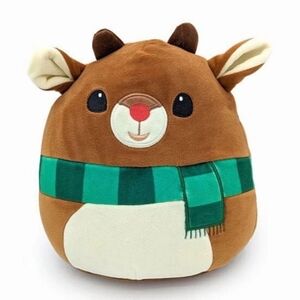 Squishmallows 6.5" Rudolph the Rednose Reindeer 60th anniversary Edition